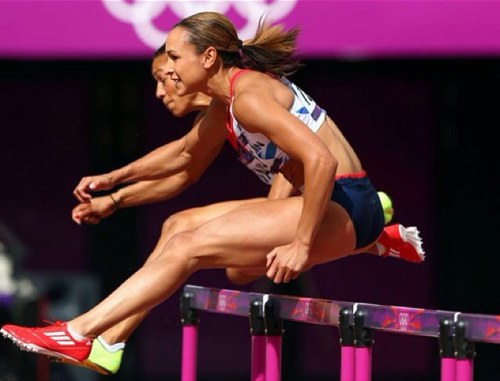 Those aren't abuse bruises. I hate shoes that don't cover my tan line. Don't tell me I jump. #HurdleNation