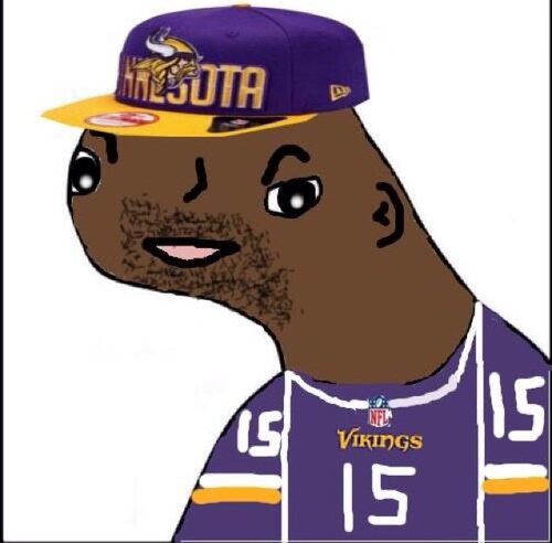 Wid riceevur fur teh vikinz | ay hayt erun rujurz | skowul vikinz | Original Greg Jennings Toon | IN NO WAY AFFILIATED WITH GREG JENNINGS OR THE VIKINGS