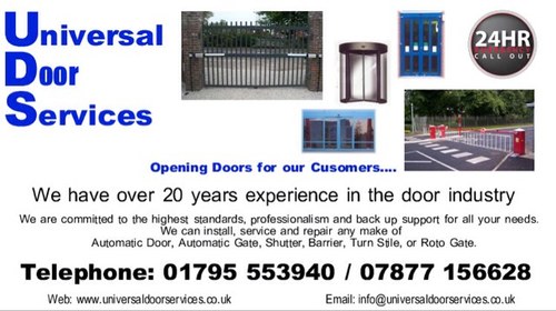 Automatic Doors, Shutters, Gates, Barriers, Turnstiles, Roto Gates & Aluminium doors and frames Installed, Maintained and Repaired.