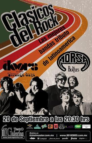 clasicos del rock las mejores bandas tributo de latinoamerica grupo morsa y strange days 20 sep teatro galerias