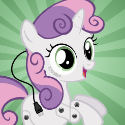 Hi I am buzz Sweetiebot * Beep * nice to meet you Robotic Replica of @mlp_Sweetie