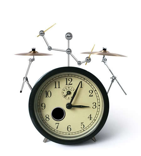 People keep hitting me. Gishwhes team Westies much abused alarm clock.