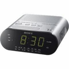 FANTASTIC RADIO ALARM CLOCK WILL GIVE MUSIC EVERY DAY AT SEVEN AM. SEVEN AM WHERE? SEVEN AM SOMEWHERE. TIMEZONE DOES NOT MATTER.