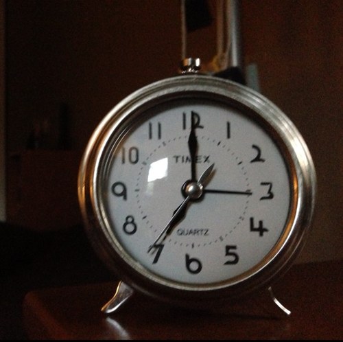It's not my fault you can't wake yourself up in the morning.
