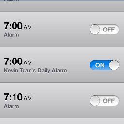 The great and glorious alarm clock of Kevin Tran. Presidents must be punctual afterall.