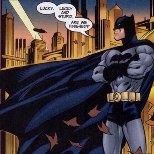 The Knight of Gotham. The Defender of the Meek. The Detective. The Cowl of Justice. The Batman. (Pre52 RP)