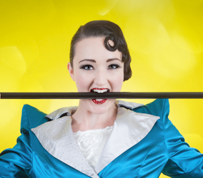 Jessie Rose - hula-hooper, roller-skater and aerialist extraordinaire
