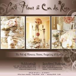 CafeFleur_'s profile picture. The Art of Wedding Flowers&Decor Based in Muldersdrift&Sandton, Come visit us Plot 12 Valley Farm Road, Muldersdrift OR 101 Sandton Drive 0823366866/0723099017