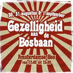 GEZELLIGHEID AAN DE BOSBAAN is het gezelligste festival van dit jaar aan de Amsterdamse Bosbaan. Kom ook gezellig langs op 30, 31 aug & 1 sept 2013!