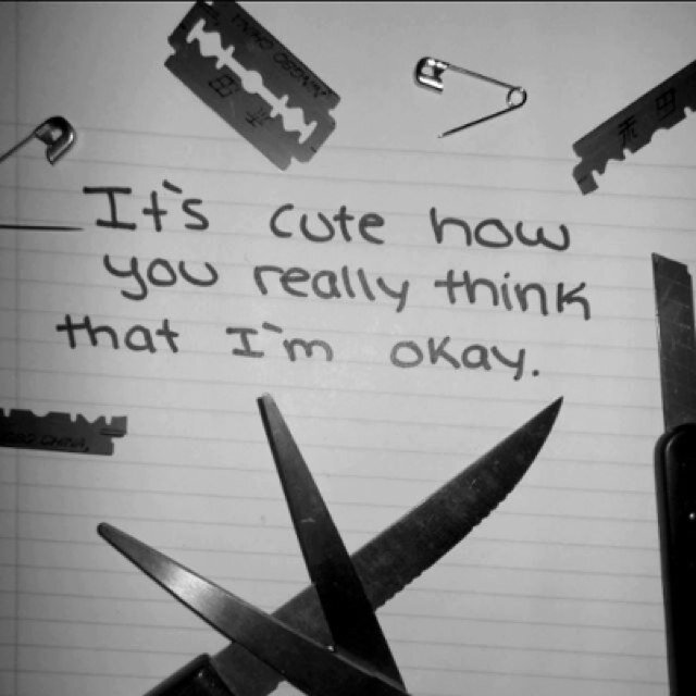 Posting things cutters relate to.