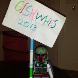 I'm a cute Boba Fett alarm clock! Follow me for #gishwhes please or I'll be forced to disintegrate you! Beep! #aclockalypse #teamtwistedwendigoslovesfattybunn