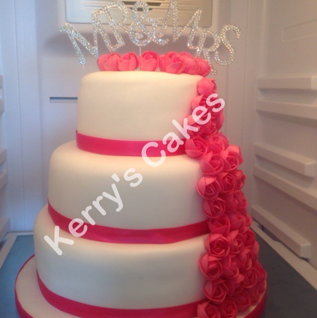 I make bespoke celebration cakes for weddings, christenings, birthdays also novelty cakes. Please contact if you have any queries kerryscakes@mail.com