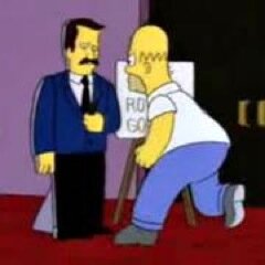Punching a cardboard cut-out of Robert Goulet since 1993.