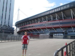 A boy who loves football