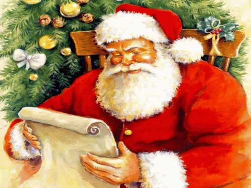 Santa Claus, reindeer, lights, music, love, food, family, Christ, snow, happiness, and joy. Christmas makes us all unite. ღHo! Ho! Ho! Merry Christmas!ღ
