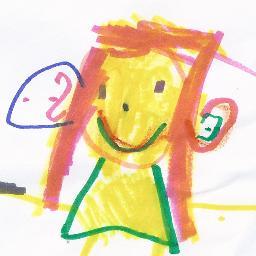 Badly drawn mum, all ears.