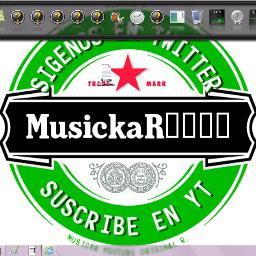 En twitter como Musicka R. y Musicka R. 2013 ... Y en You Tube como Muscka R