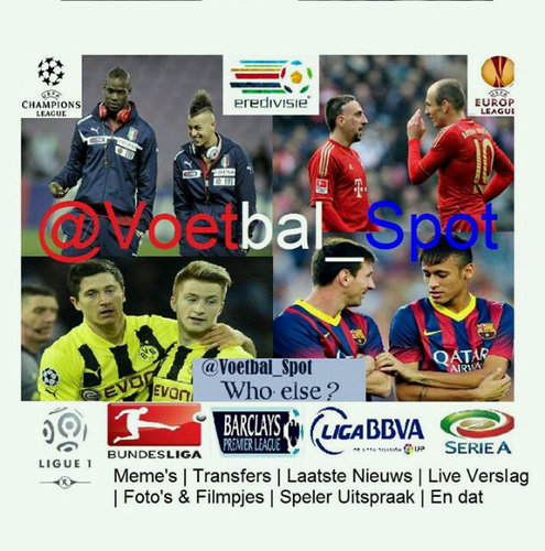Voetbal_Spot's profile picture. Ik tweet alles over voetbal | Meme's | Transfers | Laatste nieuws | Live Verslag | Foto's & Filmpjes | Speler Uitspraak | Ik maak ava's & headers | (13-8-2013)