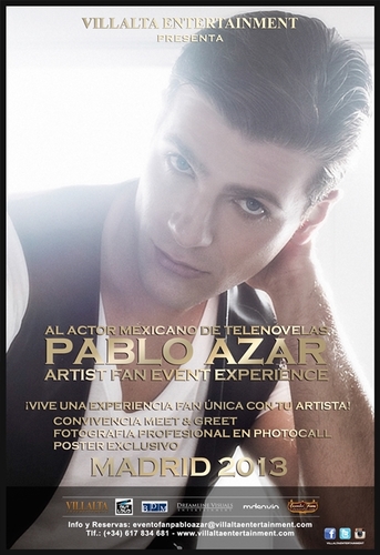 Twitter Oficial sobre el Evento Fan de Pablo Azar en España eventofanpabloazar@villaltaentertainment.com Tlf: (+34) 617834681.