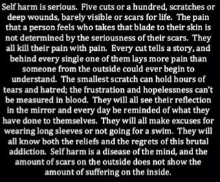 Secret account, unknown sexuality, cutter, ED, broken, depression, anxiety and all other crap