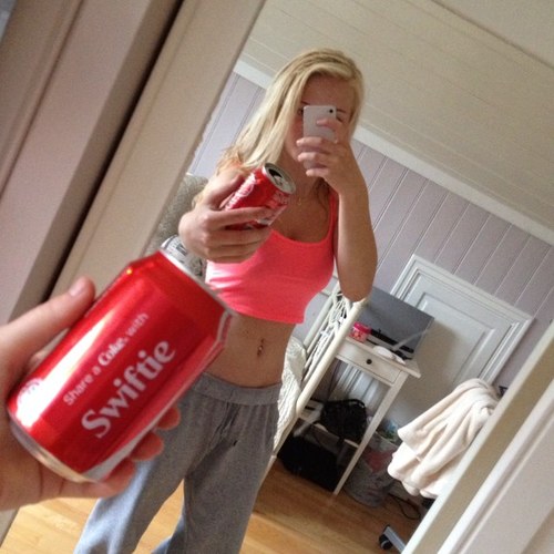 The swiftie and potterhead behind the best coke ever 'share a coke with swiftie' One of a kind baby, made by me Kisses to all my swiftiesiblings out there