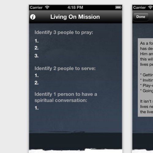 A simple, free tool to help followers of Jesus get involved in the lives of other people.