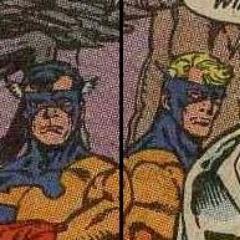 A line of robots designed by @CarlLennox in memory of his brother, Left-Winger, and his brother's partner, Right-Winger. (Marvel Comics only, 616 preferred)