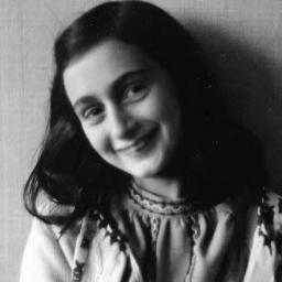 I was so young when i died, and now anne frank walks inside.