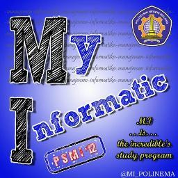 Unofficial account of Manajamen Informatika |Sharing dan Informasi Mahasiswa PSMI '12 | berkenalan dan saling mengenal  |myinformatic@yahoo.co.id