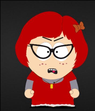 ((A SOUTH PARK ROLEPLAY OC!) My Orphanage use to make me fight the dogs for food... That made me into this fine woman I am today! Boy I miss England!