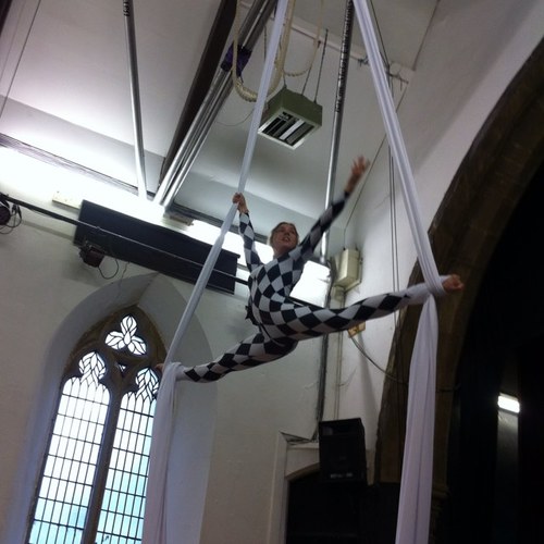 Aerialist, dancer and circus artiste.