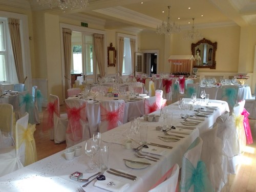 I own & manage the North Northumberland office of Simply Bows & Chair Covers. We offer made to measure chair covers, luxury table linen &  table runners to hire