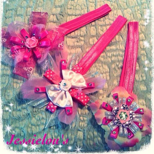Jessielous hand craft and create the cutest sparkley head bands and accessories for babies and children