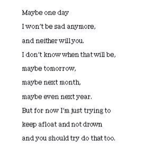 im recovering and im here to help you too. :)