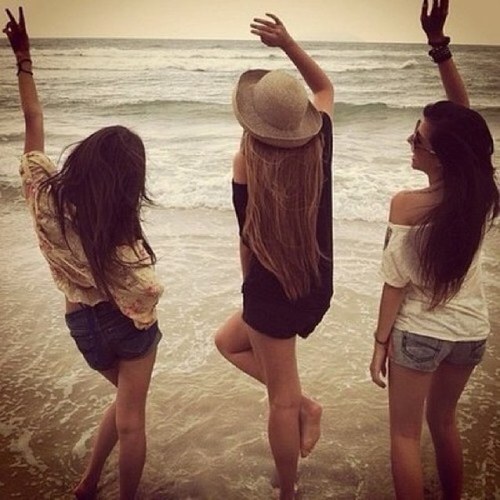 Young, wild, and brunette ✌ There's three of us! L, B, & M