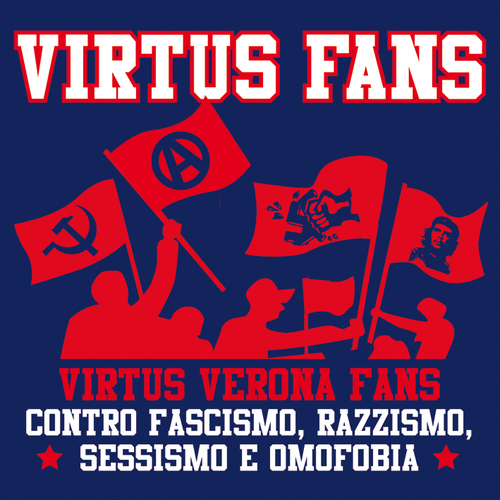 THE VIRTUS FANS IS THE ULTRAS GROUP FOLLOWING THE VIRTUS VECOMP VERONA FOOTBALL TEAM (4th DIVISION). THE GROUP IS STRICTLY ANTIRACIST,ANTIFASCIST AND ANTISEXIST