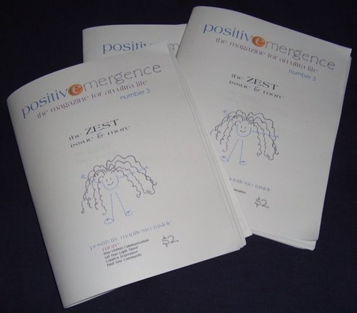 Positive Emergence is a grassroots zine focused on personal growth, self-development and positive human interaction