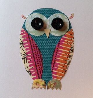 Handmade cards in patterned papers. For more information please contact littleblackcatclub@gmail.com