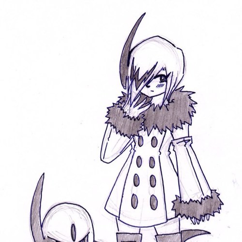 Dark, a female Absol. Prepared to fight at anytime. However, I can be sweet, too~. #Gijinka #PkmnRP #NintendoVerse