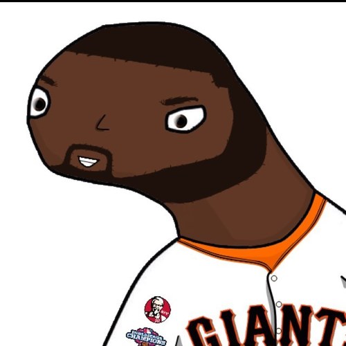 3B ef te sen fren gientz.. Am fet frum kfc 
[not affiliated with pablo sandoval or the giants] [original pabelo toon]
#tependa