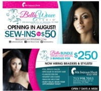 Houston's Hottest New FULL SVC Salon! SEW INS Starting At $50! 3 For $250 Bundle DEALS!! 2533 Southmore Blvd. Ste A1 (next to Sugar Hill Lounge)