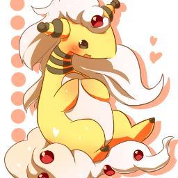 hello im Ampha the Mega Ampharos[female][wild][single][bi][moves:ThunderPunch,ThunderBolt,Tackle,Attract][LVL88]leader of #TeamMega & im on #TeamPokeThunder