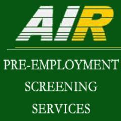 AIRpreHire's profile picture. Air Pre-Employment Screening offers verifiable screening services.   (800) 469-4473. #employmentscreening #backgroundcheck