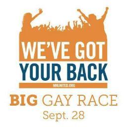 The 3rd annual #BigGayRace will take place on Sept. 28, 2013! All proceeds will go to support the @MN4allfamilies PAC. Register today: