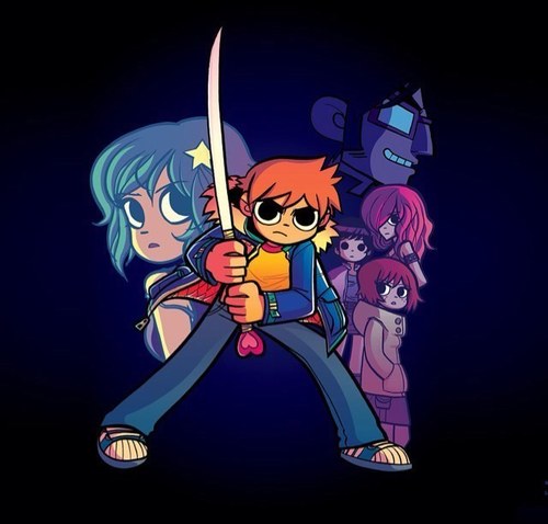 Yo, Scott Pilgrim. Lead guitarist for the RADDEST band in town, Sex Bob-Omb! On a QUEST to destroy the Seven Evil Ex's.