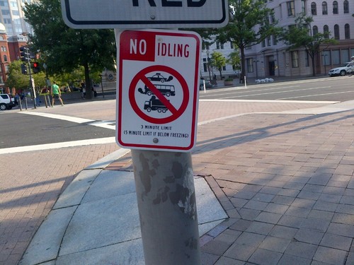 I'm anti-idling in Washington DC!