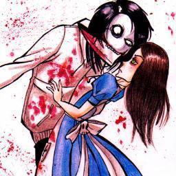 I'm Jeff I'm 22 years old I went insane at 13 and that's where the killing started engaged to :@Alice_VonMore son:@LeeDemon_ daughter @rebagood_