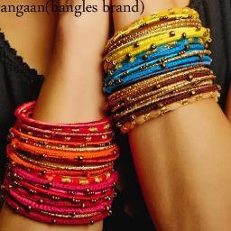 wangaan, Inspired from artistic traditions. Wangaan hand made bangles brand are blend of rich multani craft with modern trends.
