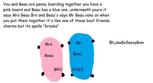please follow @LukeBsSassyBum and @janostreetteam,to say thanks and read her bio