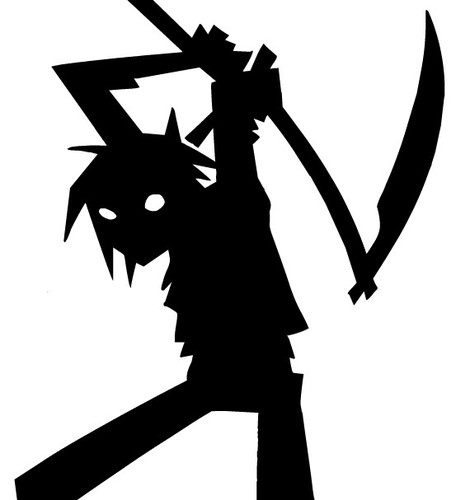 Gorillaz- 2D I am part of the famous rock band Gorillaz my #Badass Bestie is Noodles @G0rillazNoodle i am a guitarist and keyboard expert-